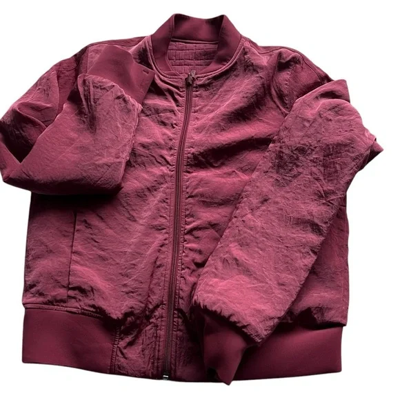 Lululemon Serene Travels Bomber Chianti Reversible Size 8 - Picture 6 of 12
